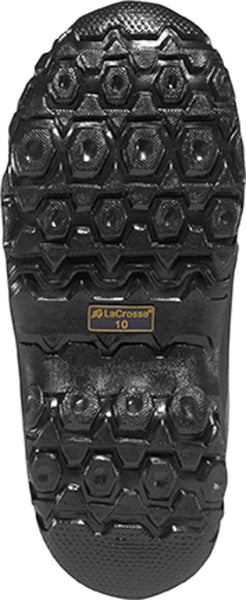 LaCrosse Mens ZXT Buckle Deep Heel Overshoe 14in Black Rubber Work