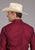 Roper Mens 2445 Solid Broadcloth Berry Cotton Blend L/S Shirt