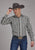 Roper Mens 2125 Plaid Blue/Black Cotton Blend L/S Shirt