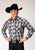 Roper Mens Grey Plaid Black Cotton Blend L/S Shirt