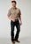 Roper Mens 1970 Brown Plaid Brown Cotton Blend S/S Shirt