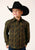 Roper Kids Boys Gold Plaid Black Cotton Blend L/S Shirt