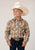 Roper Kids Boys 1630 Plaid Khaki/Forest Green Cotton Blend L/S Shirt