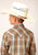 Roper Kids Boys 1630 Plaid Khaki/Forest Green Cotton Blend L/S Shirt