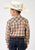 Roper Kids Boys 1970 Plaid Brown Cotton Blend L/S Shirt