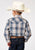 Roper Kids Boys 1971 Madras Plaid Blue Cotton Blend L/S Shirt