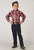 Roper Kids Boys 1974 Plaid Red Cotton Blend L/S Shirt