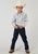 Roper Kids Boys 1976 Multi Plaid Multi-Color Cotton Blend L/S Shirt