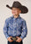 Roper Boys 55/45 Plaid Blue/White Cotton Blend L/S Shirt