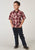 Roper Kids Boys 1974 Plaid Red Cotton Blend S/S Shirt