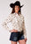 Roper Womens 1964 Vintage Floral Cream Cotton Blend L/S Shirt