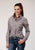 Roper Womens Taupe Retro Wine Cotton Blend L/S Shirt