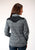 Roper Womens White Floral Black Cotton Blend L/S Shirt