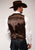 Roper Mens Buckle Tie Brass Snaps Brown Suede Tall Leather Vest