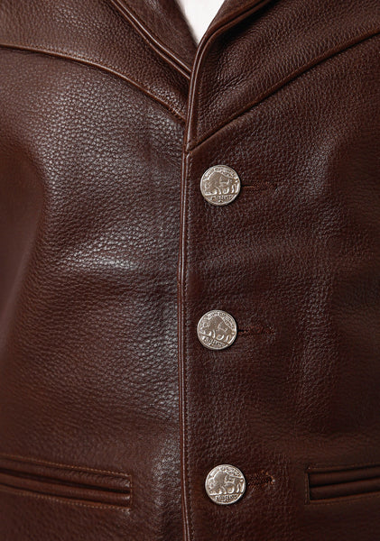 Roper Classic Suede Leather (Black) - Men's Vest main image 0