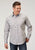 Roper Mens 1916 Solid Poplin Grey 100% Cotton Snap L/S Shirt