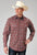 Roper Mens 1896 Vintage Paisley Red 100% Cotton L/S Shirt