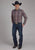 Roper Mens 2178 Winter Aztec Burgundy 100% Cotton L/S Shirt