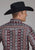 Roper Mens 2178 Winter Aztec Burgundy 100% Cotton L/S Shirt