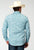 Roper Mens Paisley Teal Cotton Blend L/S Shirt