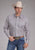 Roper Mens 2384 Pinwheel Foulard Khaki 100% Cotton L/S Shirt