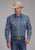 Roper Mens River Paisley Blue 100% Cotton L/S Shirt