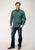 Roper Mens Cross Walk Foulard Blue 100% Cotton L/S Shirt