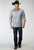 Roper Mens 1934 Silver Medallion Grey 100% Cotton Btn L/S Shirt