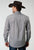 Roper Mens 1934 Silver Medallion Grey 100% Cotton Btn L/S Shirt