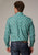 Roper Mens 2018 Jade Paisley Green 100% Cotton Btn L/S Shirt