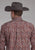 Roper Mens 2242 Sangria Paisley Wine 100% Cotton 1 Pkt L/S Shirt