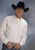 Roper Mens White 100% Cotton L/S Button Down Solid Poplin Western Shirt