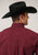 Roper Mens Amarillo Black Fill Wine 100% Cotton L/S Shirt