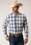 Roper Mens Denim Ombre Blue 100% Cotton L/S Shirt