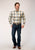 Roper Mens Desert Plaid Brown 100% Cotton L/S Shirt