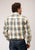 Roper Mens Desert Plaid Brown 100% Cotton L/S Shirt