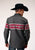 Roper Mens Aztec Border Black 100% Cotton L/S Shirt