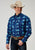 Roper Mens 1907 Hawaiian Ombre Blue 100% Cotton L/S Shirt