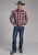 Roper Mens 2248 Plaid Wine/Smoke 100% Cotton Tall L/S Shirt