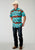 Roper Mens 1900 Hawaiian Blue 100% Cotton 1 Pkt S/S Shirt