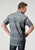 Roper Mens 1895 River Aztec Grey 100% Cotton S/S Shirt
