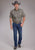 Roper Mens 2383 Paisley Stone 100% Cotton S/S Shirt