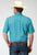 Roper Mens Lake Medallion Blue 100% Cotton S/S Shirt