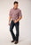 Roper Mens Diamond Foulard Red 100% Cotton S/S Shirt