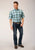 Roper Mens 1555 Meadow Plaid Green 100% Cotton Btn S/S Shirt