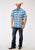 Roper Mens 1942 Chicory Ombre Blue 100% Cotton 1 Pkt S/S Shirt