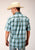 Roper Mens 1555 Meadow Plaid Green 100% Cotton 1 Pkt S/S Shirt