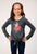Roper Girls Horse in Tutu Grey Poly/Rayon L/S T-Shirt