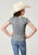 Roper Kids Girls Wild Child Grey Poly/Cotton S/S T-Shirt