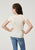 Roper Kids Girls Barn Hair Cream Poly/Cotton S/S T-Shirt